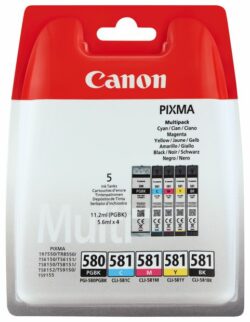 Canon Pixma Multipack PGBK-580/C-581/M-581/Y-581/BK-581