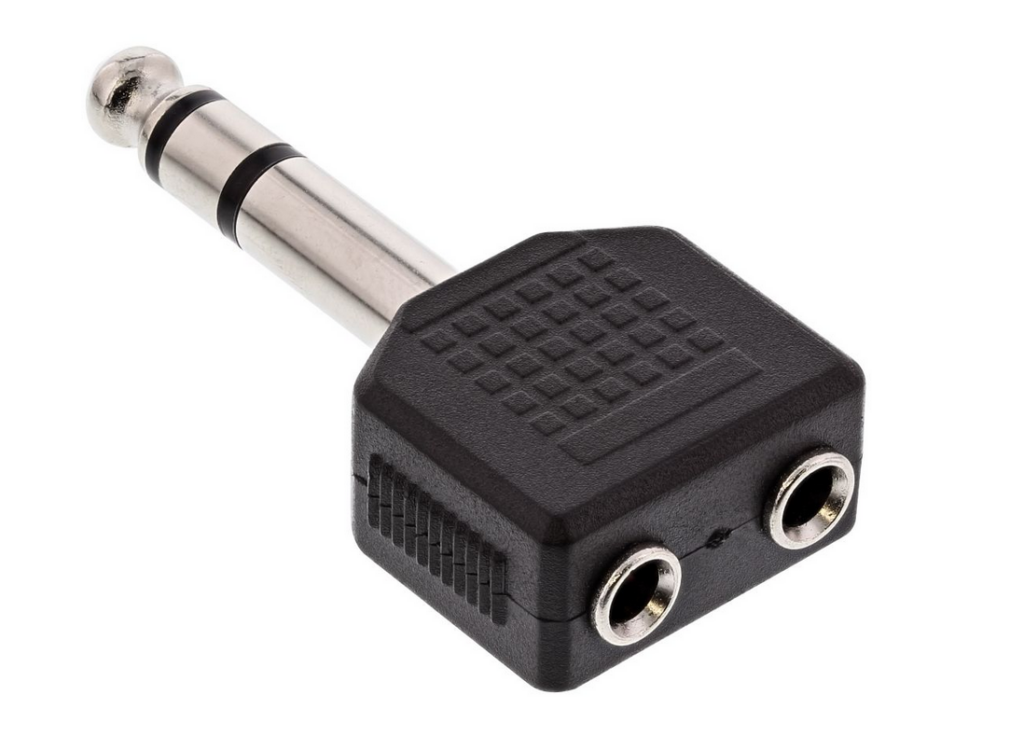Adapter 3 5mm Klinke Auf 6 3mm Klinke InLine Audio Adapter, 6,3mm Klinke Stecker Stereo an 2x 3,5mm Klinke