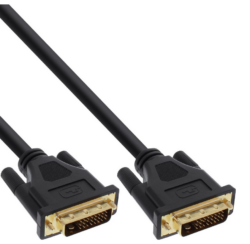 InLine® DVI-D Anschlusskabel Premium, digital 24+1 Stecker  Stecker, Dual Link