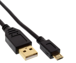 InLine® Micro-USB 2.0 Kabel, USB-A Stecker an Micro-B Stecker, vergoldete Kontakte