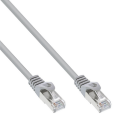 InLine Patchkabel, SF/UTP, Cat.5e, grau, 1m
