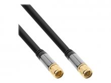 InLine Premium  Antennenkabel - F-Stecker männlich zu F-Stecker männlich - 3 m