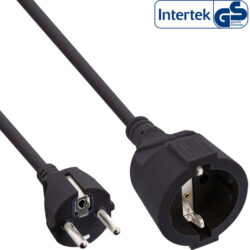 InLine Strom-Verlängerung Schutzkontakt Stecker / Buchse, 2m