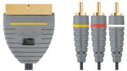 Bandridge Videokabel SCART, 2 m