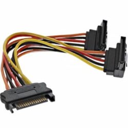 InLine SATA Y-Stromadapterkabel SATA Strom Buchse auf 2xSATA Strom Stecker