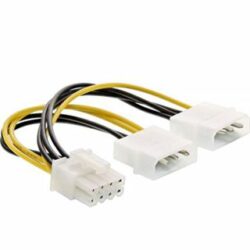 InLine Stromadapter intern, 2x 4pol zu 8pol für PCIe (PCI-Express) Grafikkarten