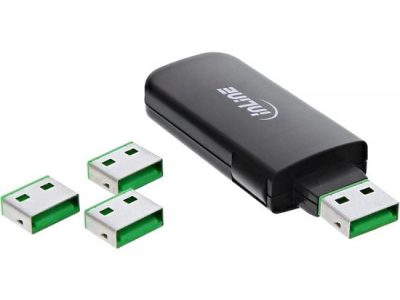 InLine USB Portblocker mit 4 Einsätzen