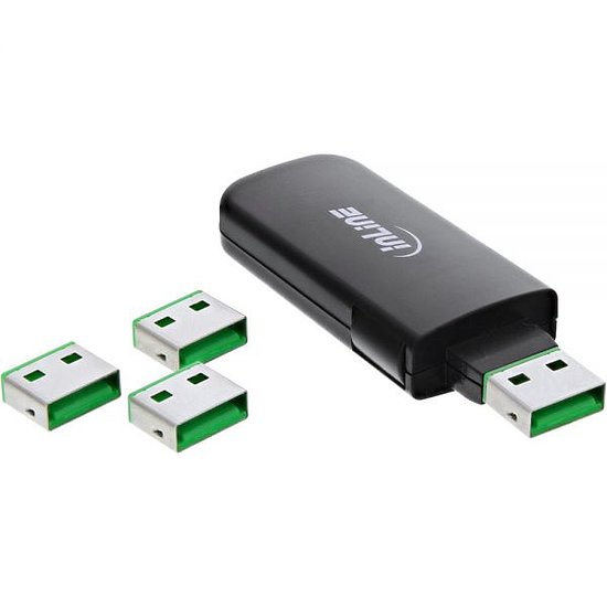 InLine USB Portblocker mit 4 Einsätzen