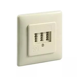 Wentronic Goobay 3 x TAE-NFF Unterputzdose, Beige - Schraubanschluss