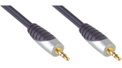 Bandridge Stereo Audio Kabel 2m, 2x 3,5mm Klinke Stecker