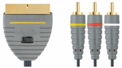 Bandridge Videokabel SCART Blau 5 m