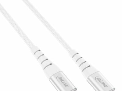 InLine USB-C Lightning Kabel, für iPad, iPhone, iPod, silber/Alu, 2m MFi