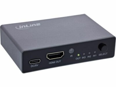 InLine HDMI Switch, 3-fach, 8K4K@60Hz, HDCP 2.3