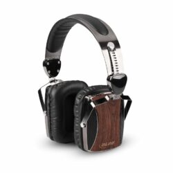 inLine woodon-ear, hölzernes On-Ear Headset mit Kabelmikrofon und Funktionstaste, Walnuß