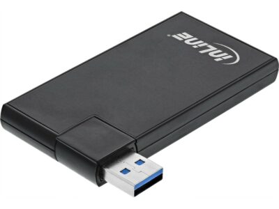 inLine 180 Twist Hub USB 3.0, 4 Port, drehbar, schwarz