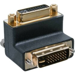 inLine DVI-I Adapter, 90° gewinkelt, digital+analog 24+5 Stecker