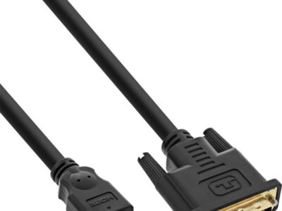 inLine HDMI-DVI Kabel, HDMI auf DVI 18+1 Stecker, 2m