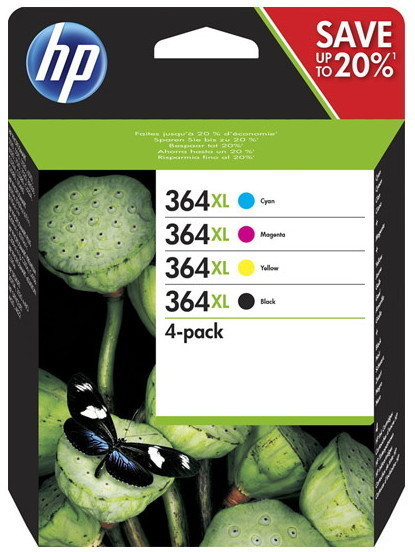 HP 364XL Cyan/Magenta/Yellow/Black 4-pack