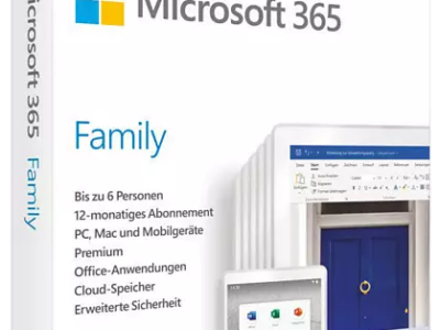 Microsoft 365 Family Jahreslizenz für bis zu 6 Personen