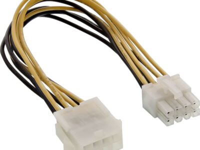 inLine Stromverlängerung intern, 8pol Stecker / Buchse, Netzteil zu Mainboard, 0,2m