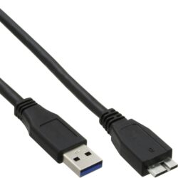 inLine USB 3.0 Flachkabel, A an Micro B, 2m
