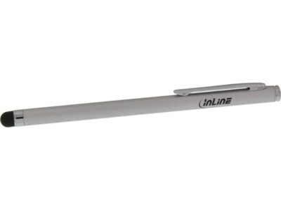 inLine Stylus, Stift für Touchscreens von Smartphone und Tablet, silber