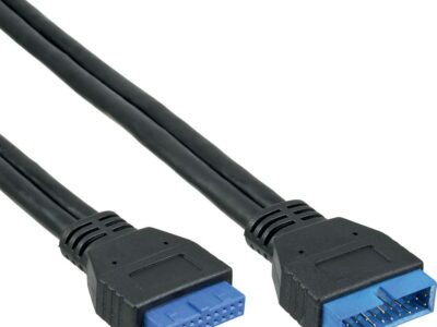 inLine USB 3.0 Verlängerung intern, Pfostenanschluss Stecker auf Buchse, 0,35m