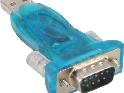 inLine USB zu Seriell Adapter, Stecker A an 9pol Sub D Stecker, mit USB Verlängerung 0,8m
